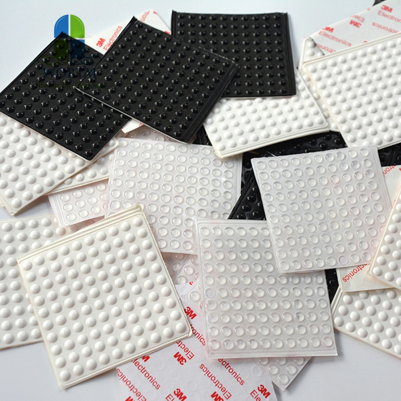 Cylindrical Flat Top Self-Adhesive Protective Non-Skid Rubber Feet